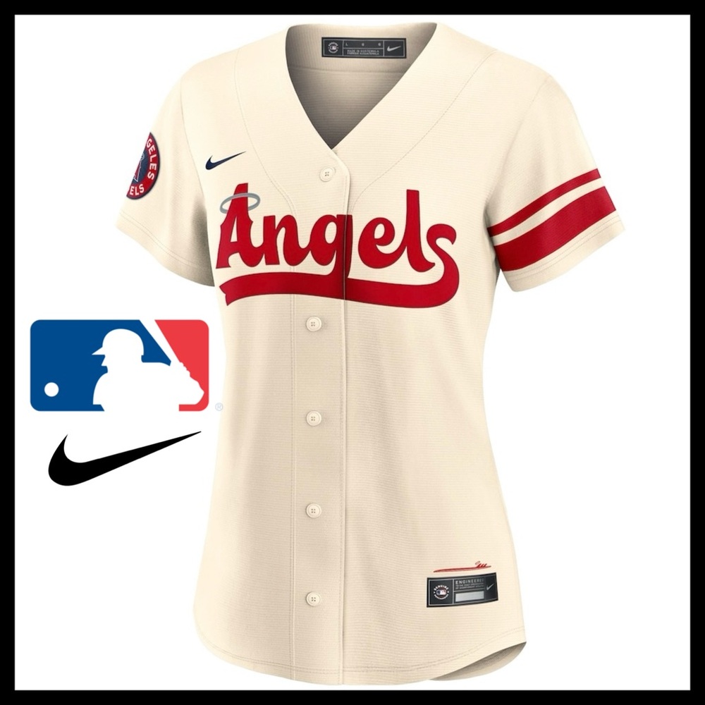 MLB Los Angeles Angels Shohei Ohtani Nike City Connect Jersey - Cream Size (XL)